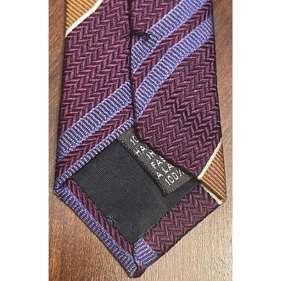J.P Tilford Hand Made 100% Silk Men’s Neck Tie Made In Italy - Picture 7 of 9